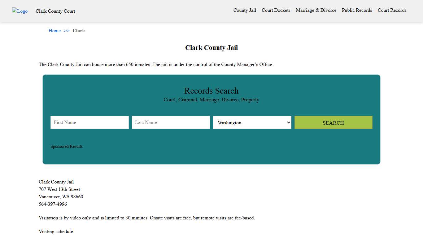 Clark County Jail | Clark County Court